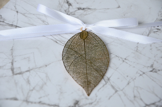 Gift wrapping gold leaf
