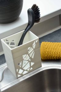 3D print, holder til opvaskebørste