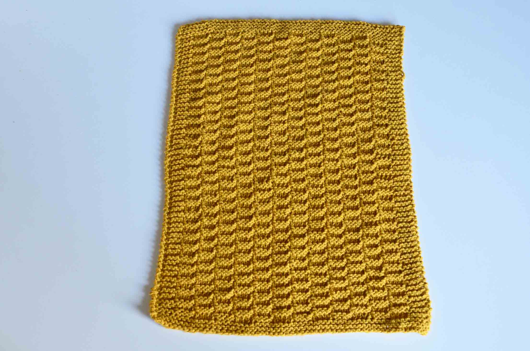 DIY, Strikket håndklæde, knitted towel