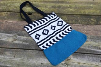 Hæklet mulepose totebag opskrift DIY